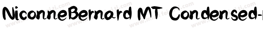 NiconneBernard MT Condensed字体转换